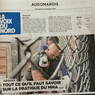 Article de presse sur la section MMA du Spartiate Fighting Club d’Arques