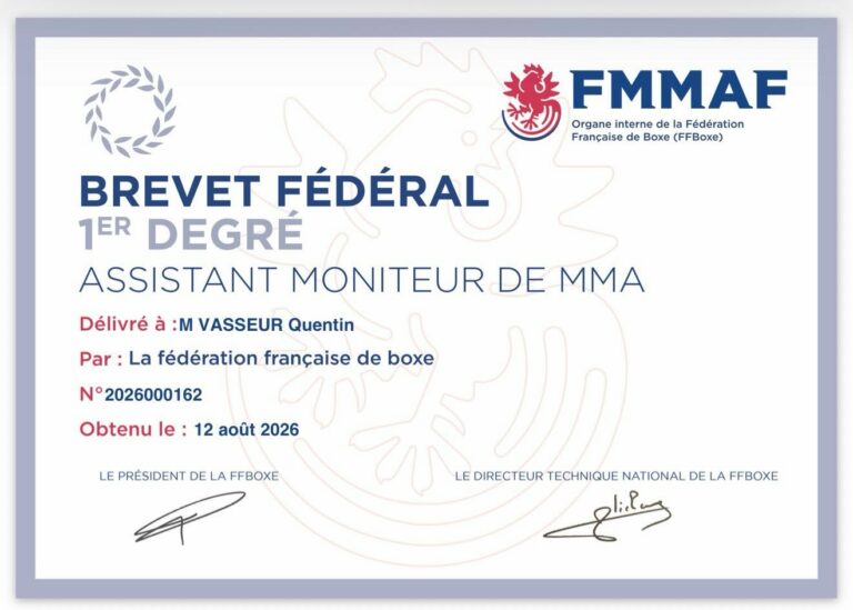 FÉLICITATIONS QUENTIN !